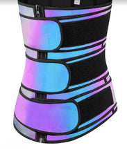 Load image into Gallery viewer, Rainbow Reflective  Waist Trainer
