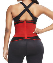 Load image into Gallery viewer, Red And Black Ultra light 10 Steel Bone Waist Trainer
