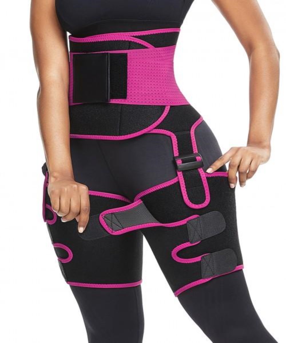 Leah Black And Pink Adjustable Thigh Trimmer